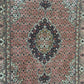 Orientteppich Täbriz 50 Raj mit Seide Handgeknüpft Altrosa 124x80 cm