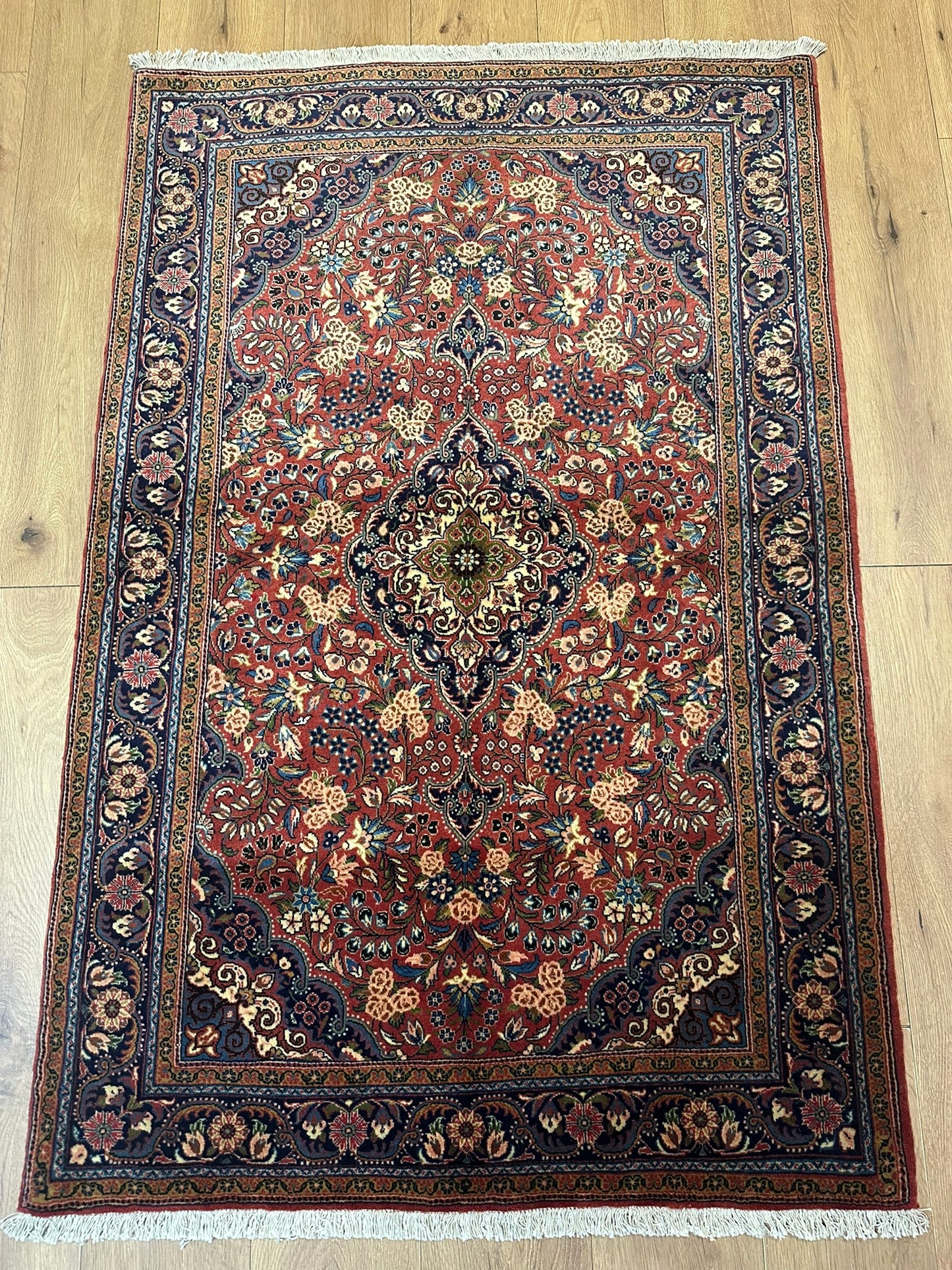 Orientteppich handgeknüpft 157x102 cm Sarough Schurwolle