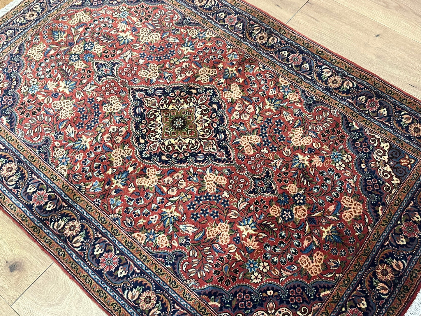 Orientteppich handgeknüpft 157x102 cm Sarough Schurwolle