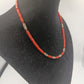 Vintage-Collier mit roter Koralle und filigranen Silber-Elementen