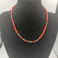 Vintage-Collier mit roter Koralle und filigranen Silber-Elementen