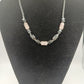 Edelstein-Collier mit Rosenquarz und Hämatit