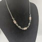Edelstein-Collier mit Rosenquarz und Hämatit