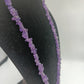 Elegante Amethyst-Edelsteinkette in Splitteroptik