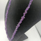 Elegante Amethyst-Edelsteinkette in Splitteroptik