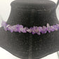 Elegante Amethyst-Edelsteinkette in Splitteroptik