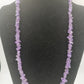 Elegante Amethyst-Edelsteinkette in Splitteroptik