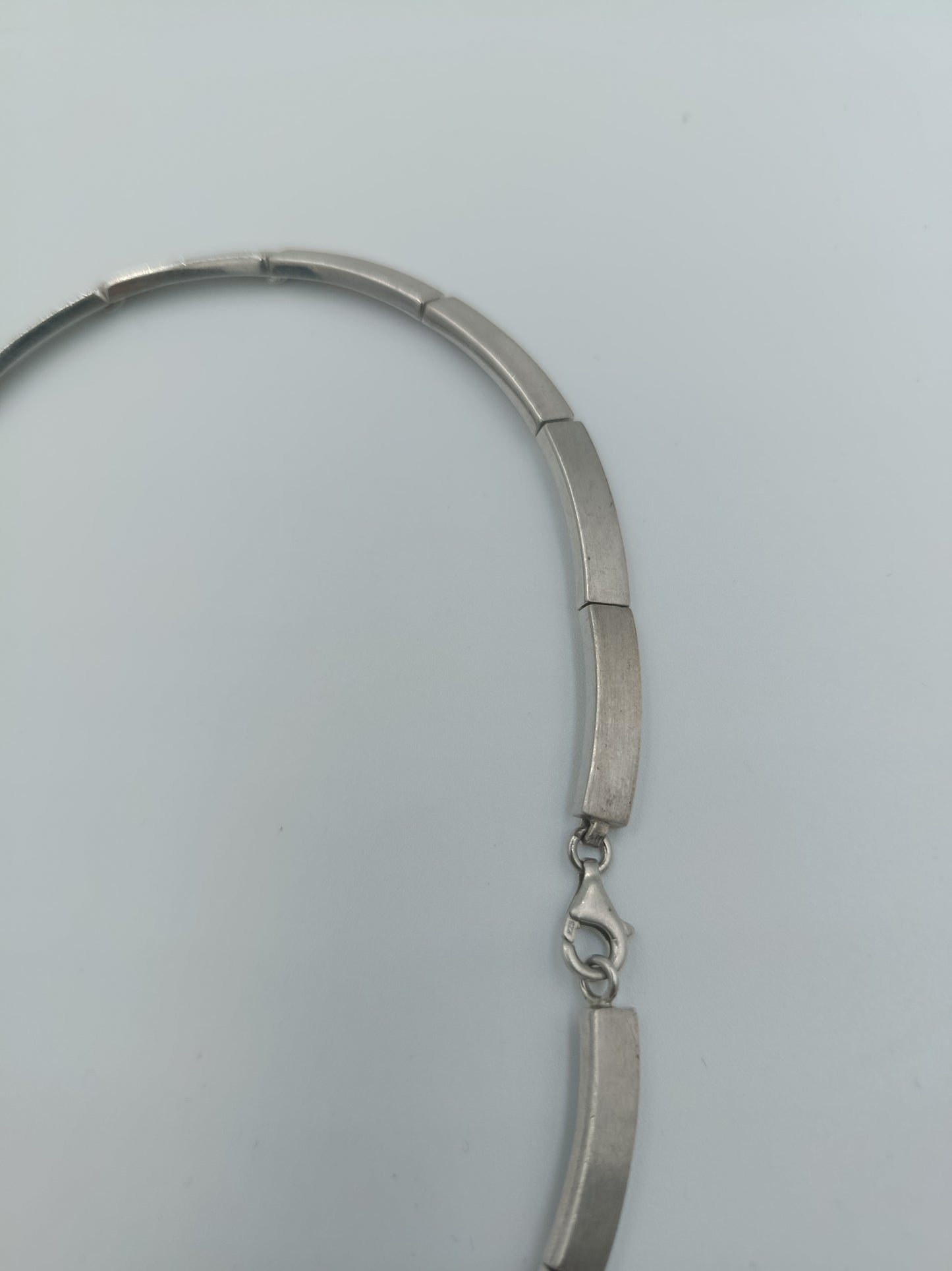 Elegantes Collier aus 925er Silber mit Ziersteinen Kette Silber