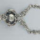 Antikes Collier aus 925er Silber mit Rosenornament