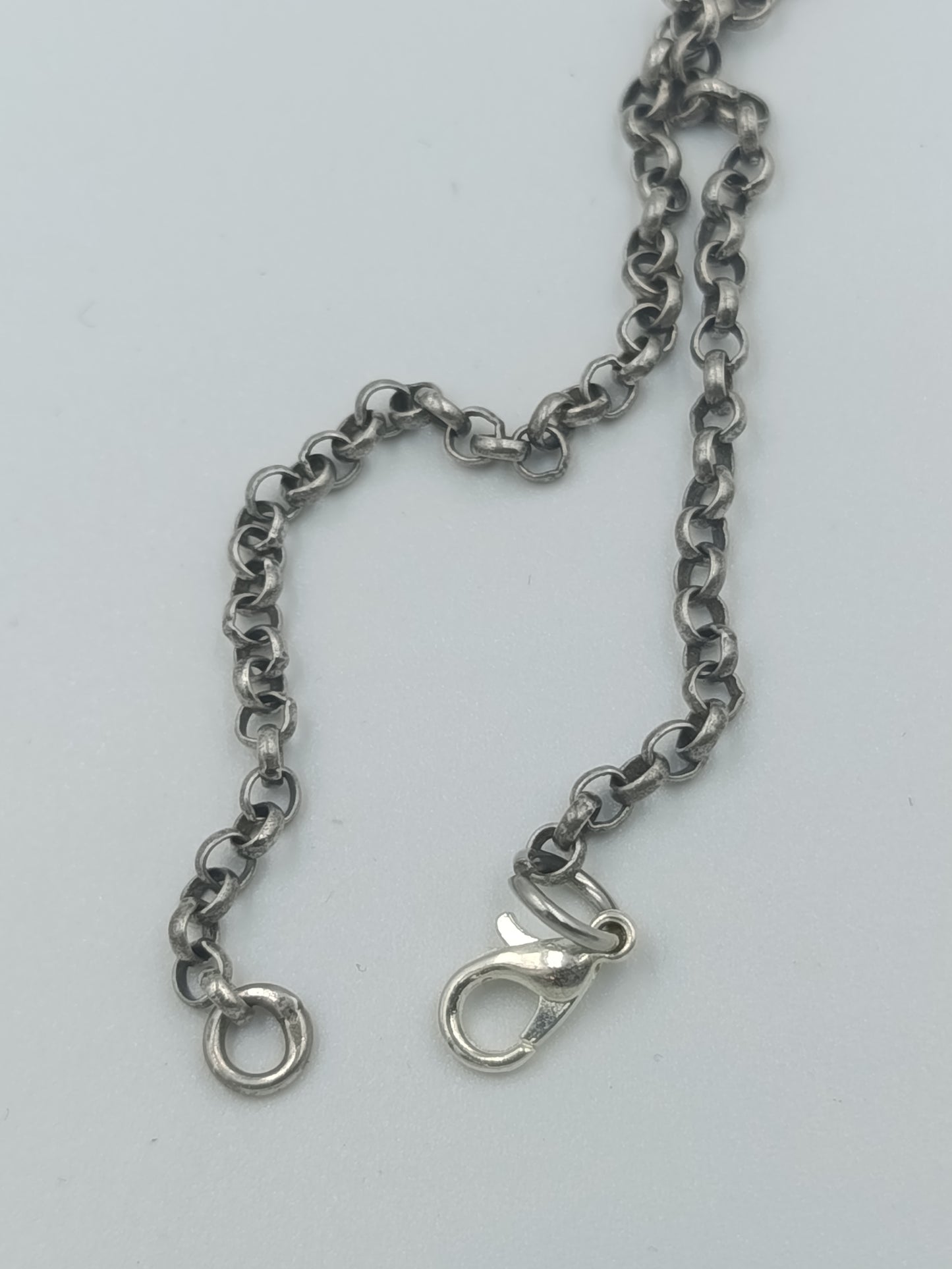 Antikes Collier aus 925er Silber mit Rosenornament