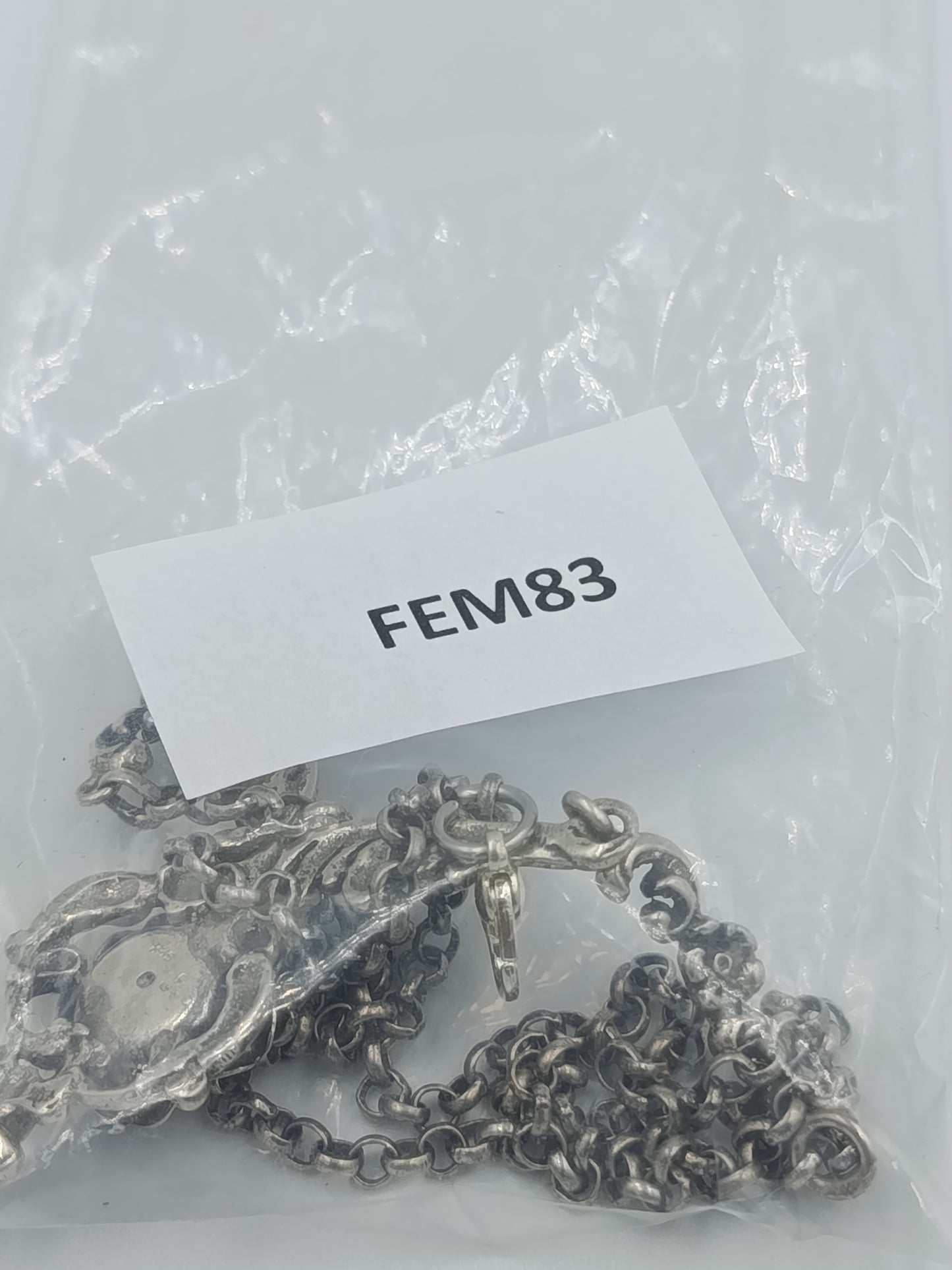 Antikes Collier aus 925er Silber mit Rosenornament