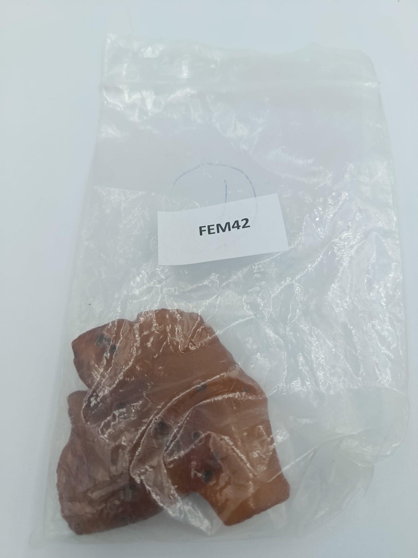 Große Bernstein-Brosche im warmen Orangeton