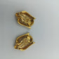 Vintage Clip-Ohrringe in Gold mit Strass