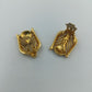 Vintage Clip-Ohrringe in Gold mit Strass