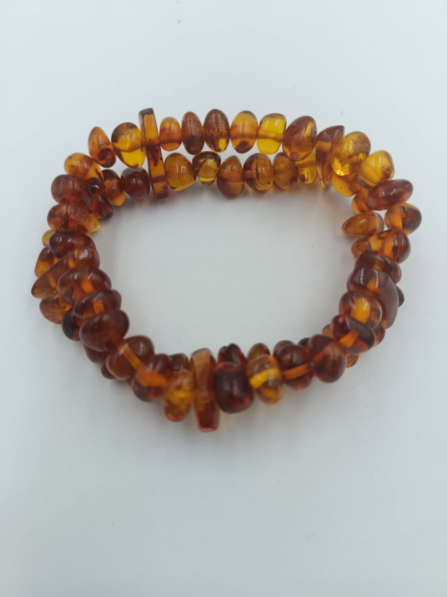 Bernsteinarmband auf Elastikband