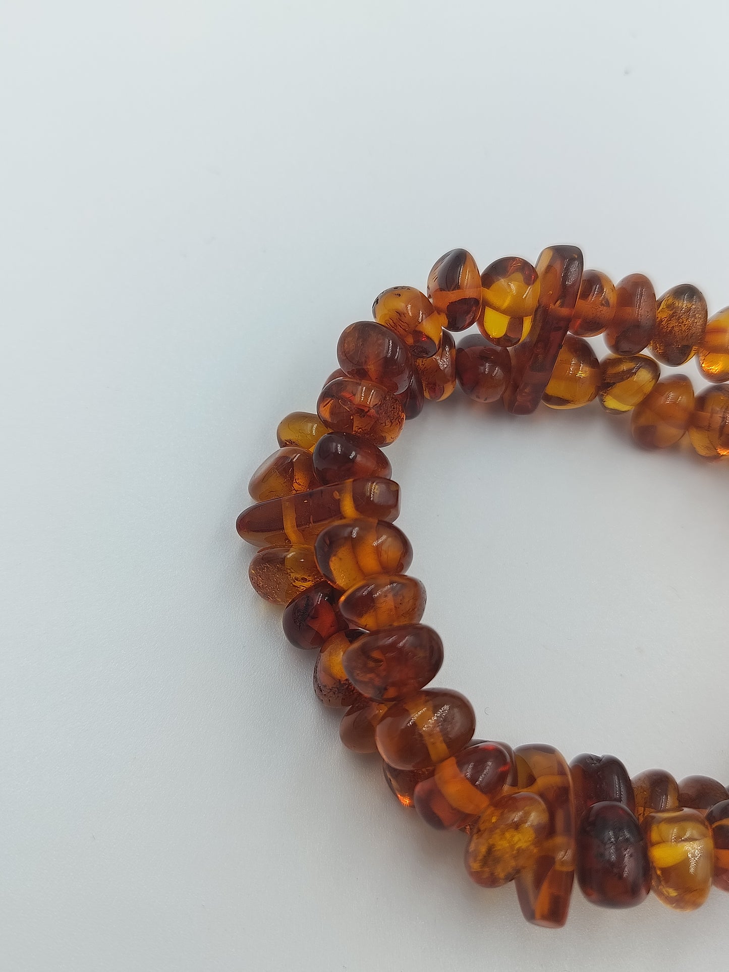 Bernsteinarmband auf Elastikband