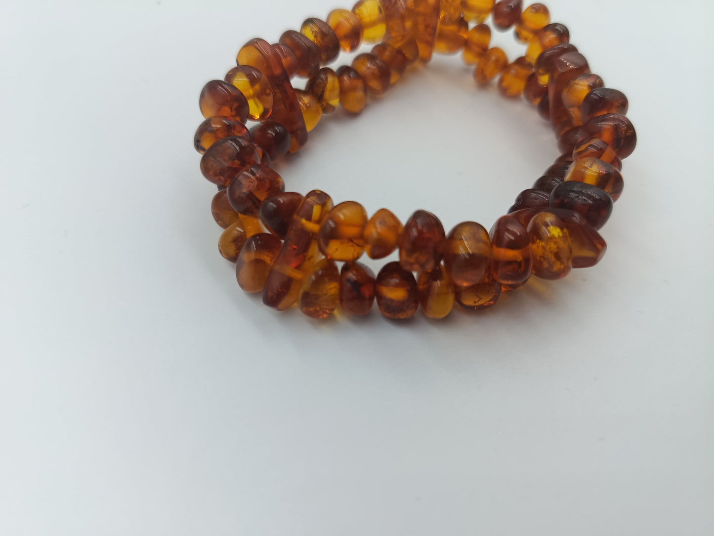 Bernsteinarmband auf Elastikband