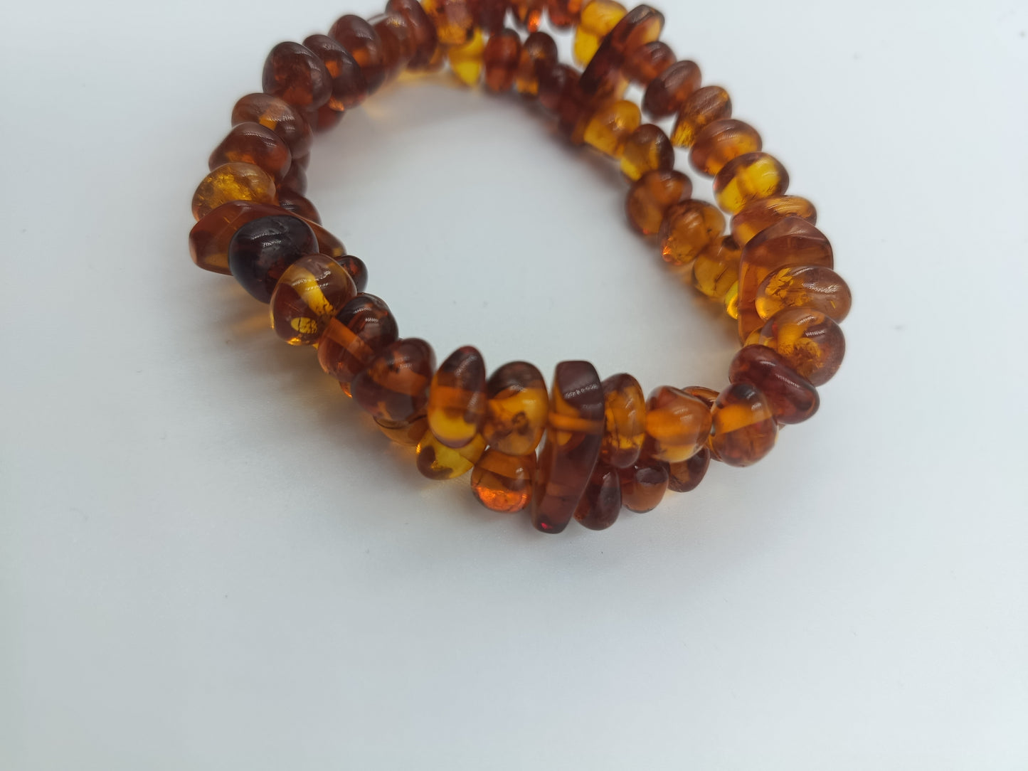 Bernsteinarmband auf Elastikband