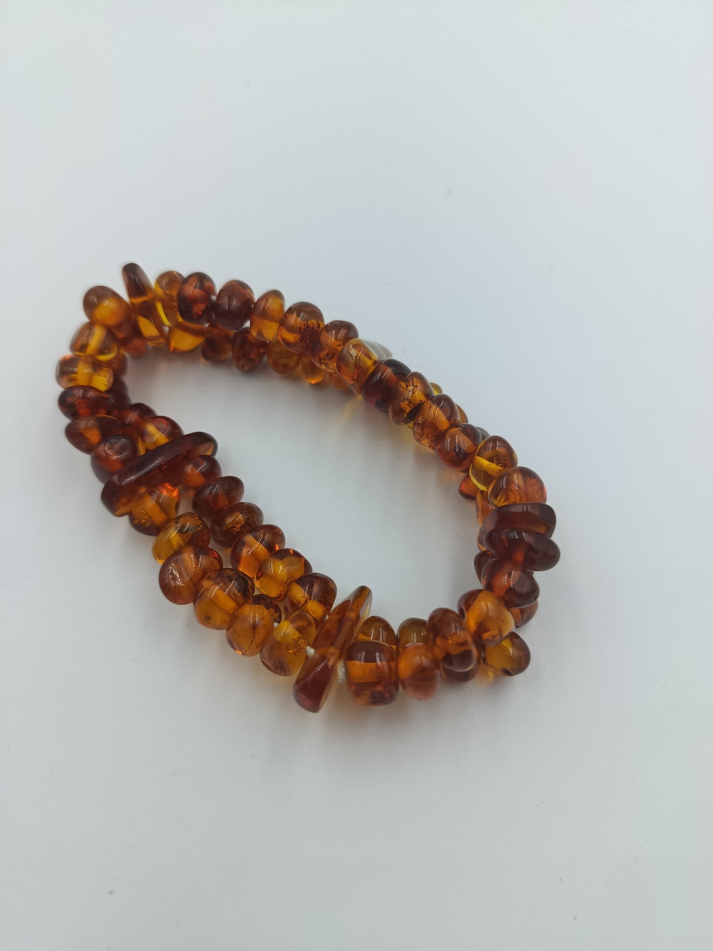 Bernsteinarmband auf Elastikband