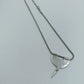 925er Silberkette mit modernistischem Anhänger