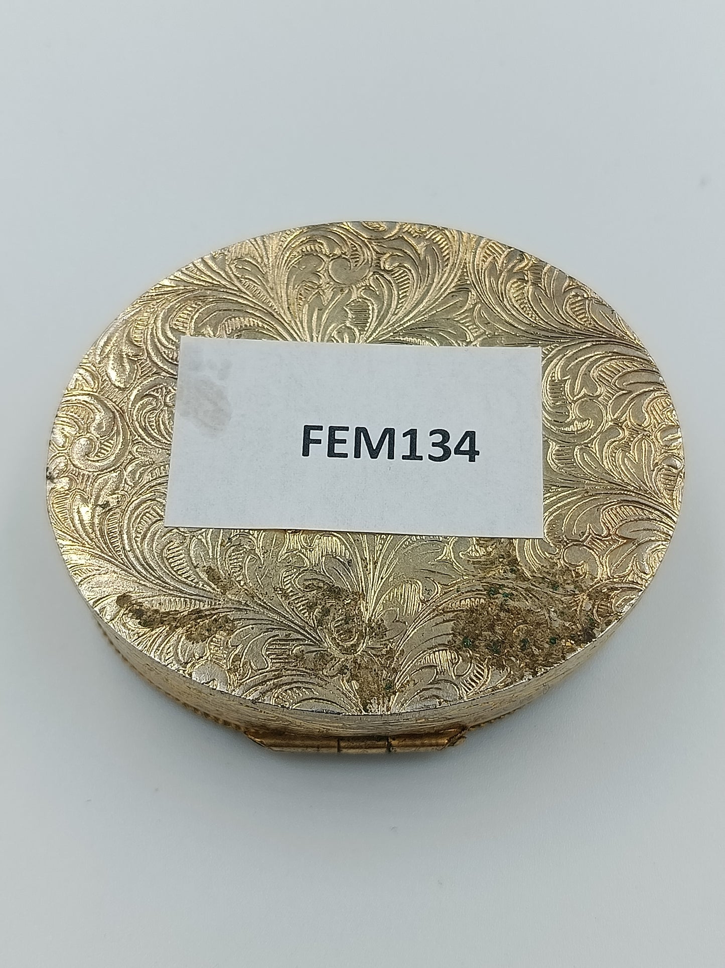 Runde Schmuckdose mit Onyx-Optik Deckel