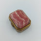 Antike Pillendose mit Rhodochrosit-Deckel