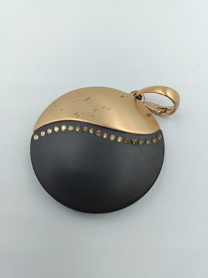 Eleganter Designer-Anhänger in Schwarz-Gold