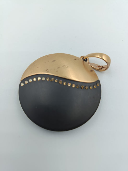 Eleganter Designer-Anhänger in Schwarz-Gold