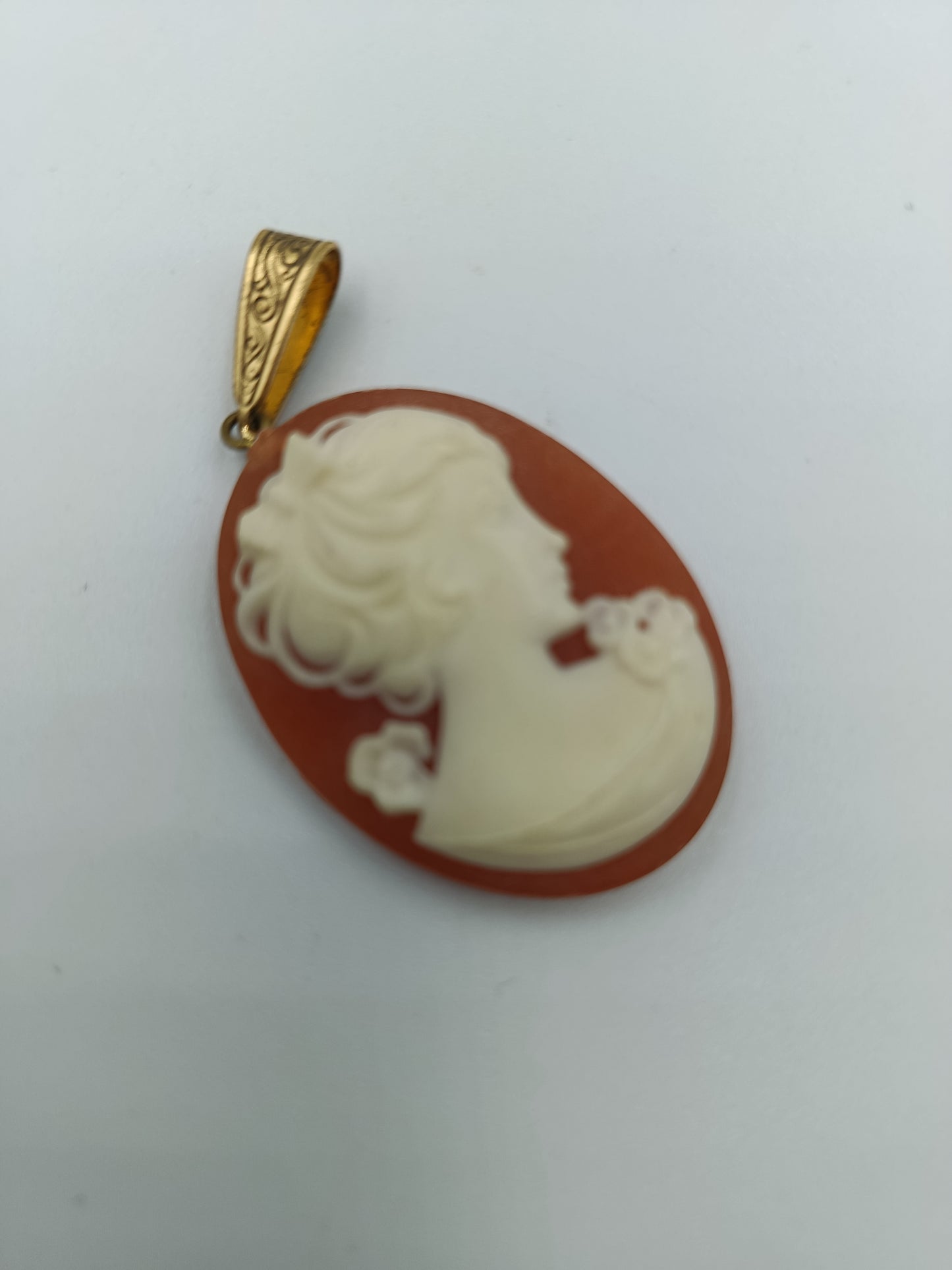 Vintage Cameo-Anhänger in Goldfassung