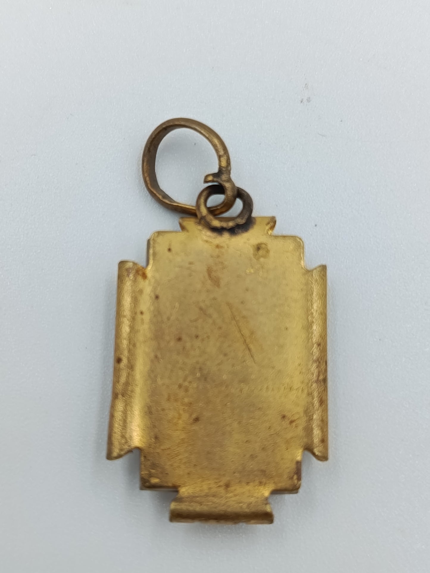 Handbemalter rechteckiger Blumen-Anhänger