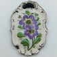 Porzellan-Anhänger mit Blumenmotiv