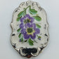 Porzellan-Anhänger mit Blumenmotiv