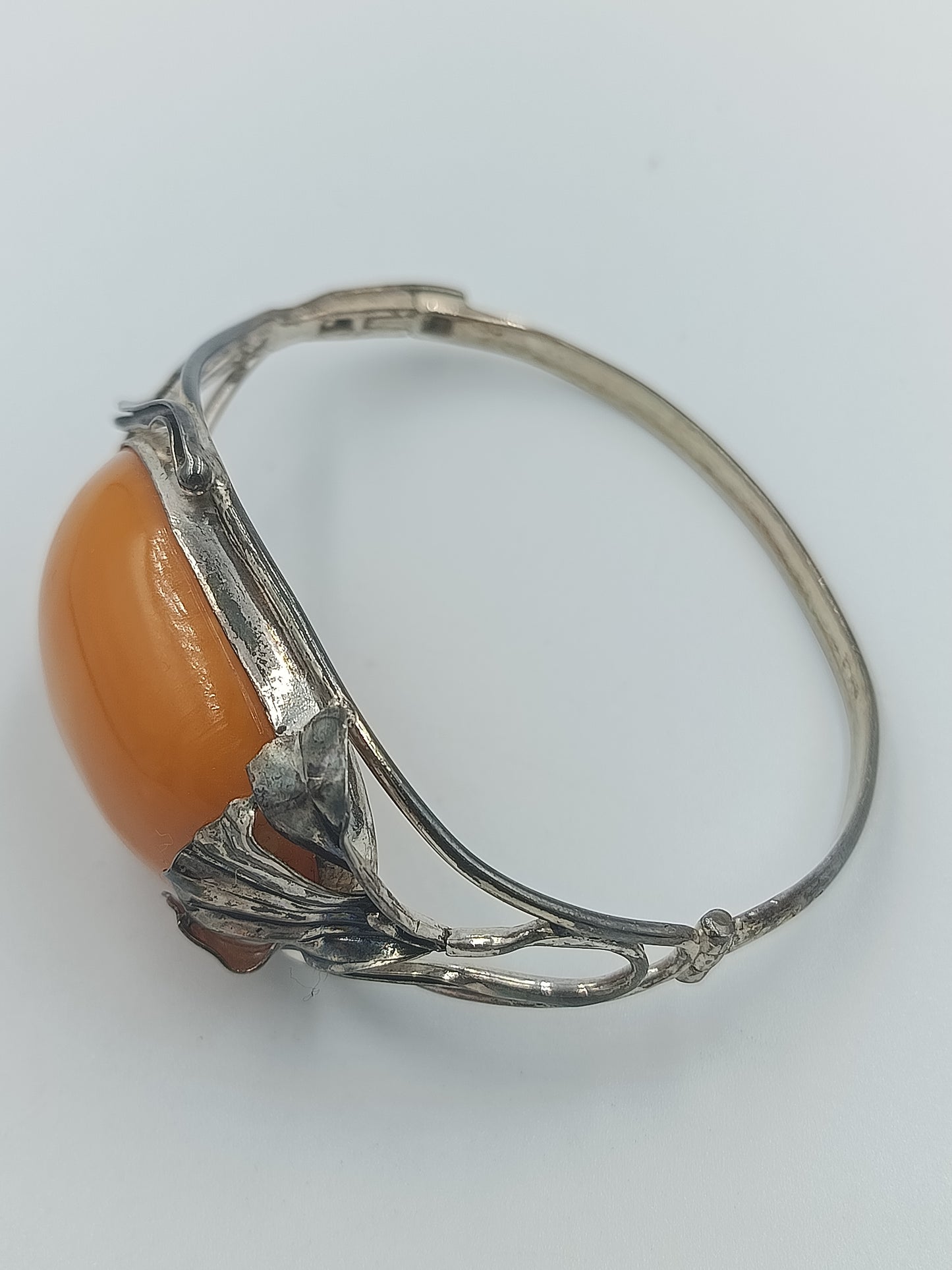 Jugendstil-Armband mit Bernstein