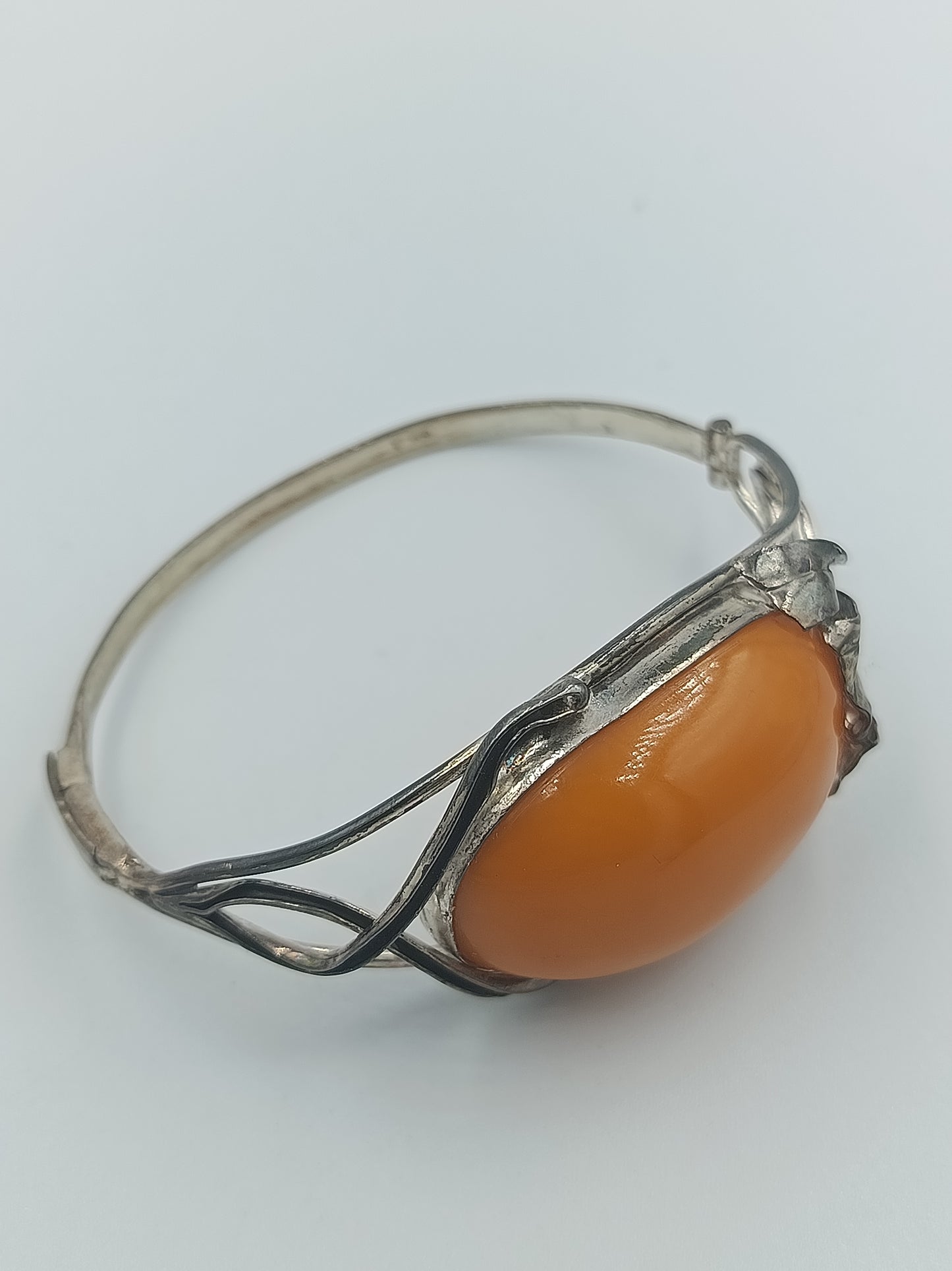 Jugendstil-Armband mit Bernstein