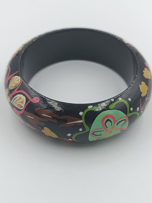 Handbemaltes Vintage-Holzarmband