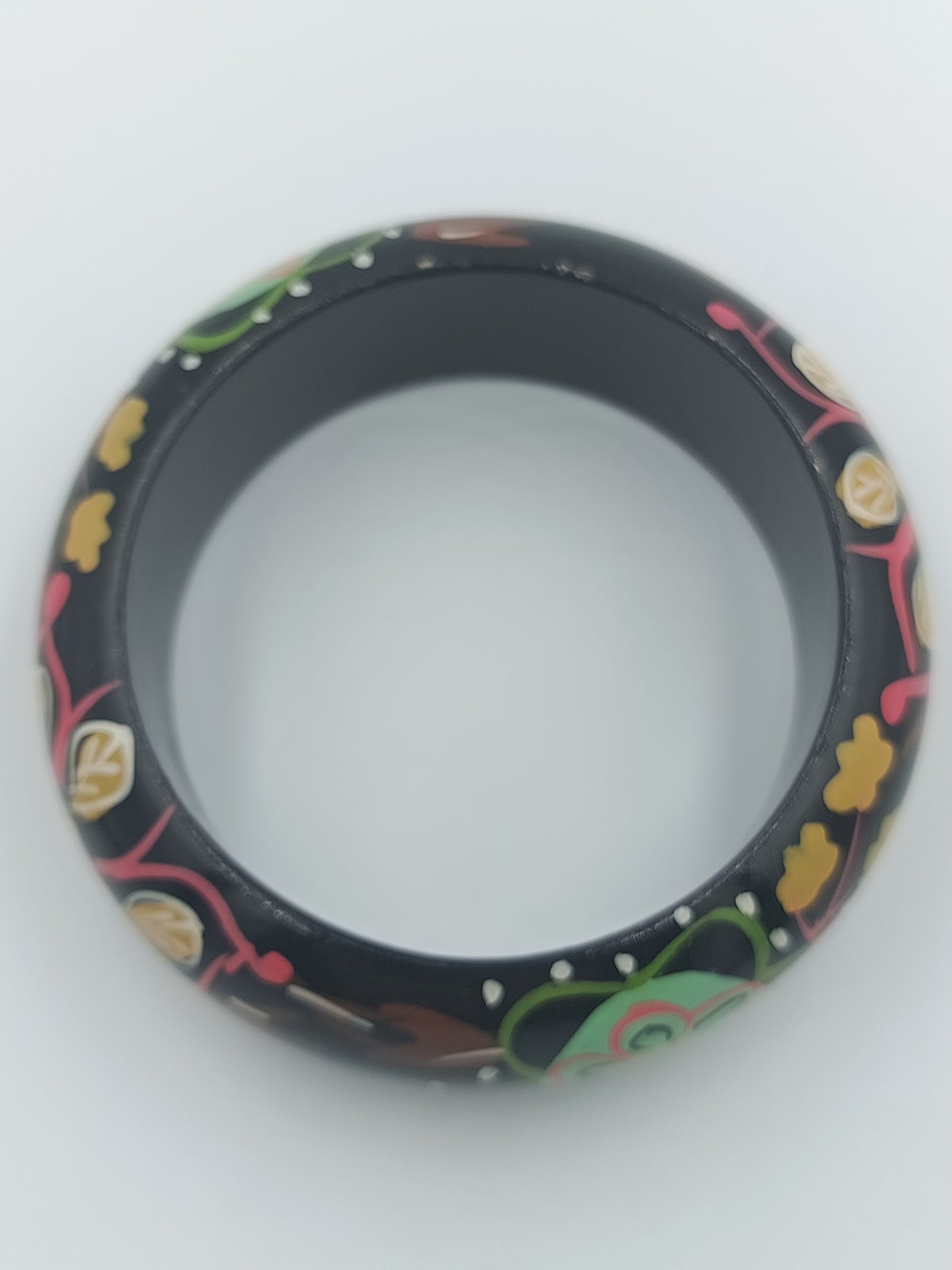 Handbemaltes Vintage-Holzarmband