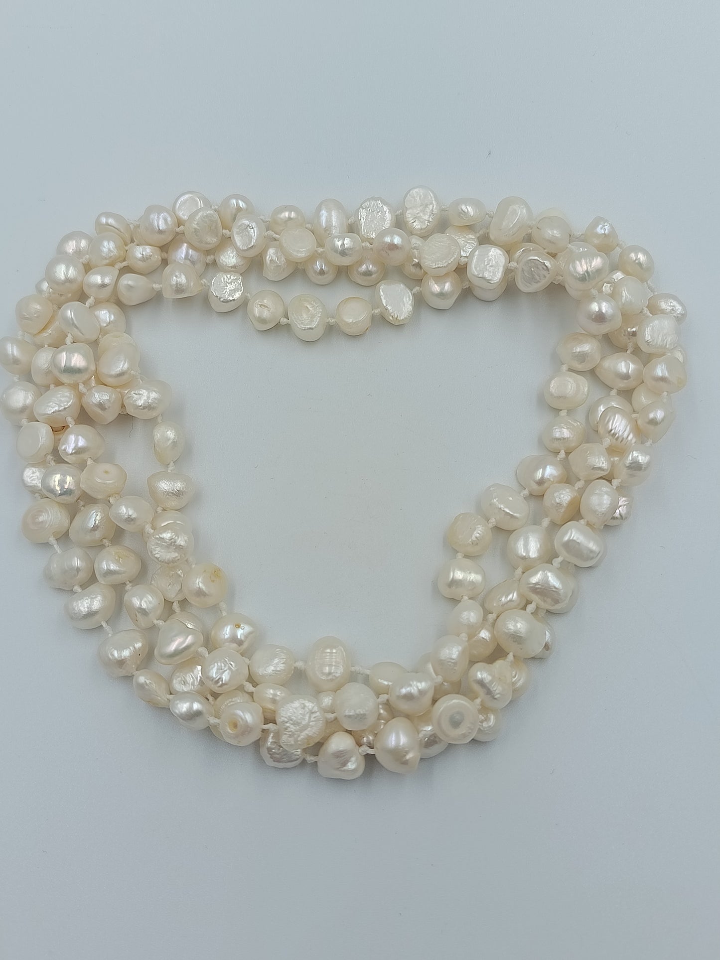 Lange Barock-Perlenkette (Doppelt Tragbar)
