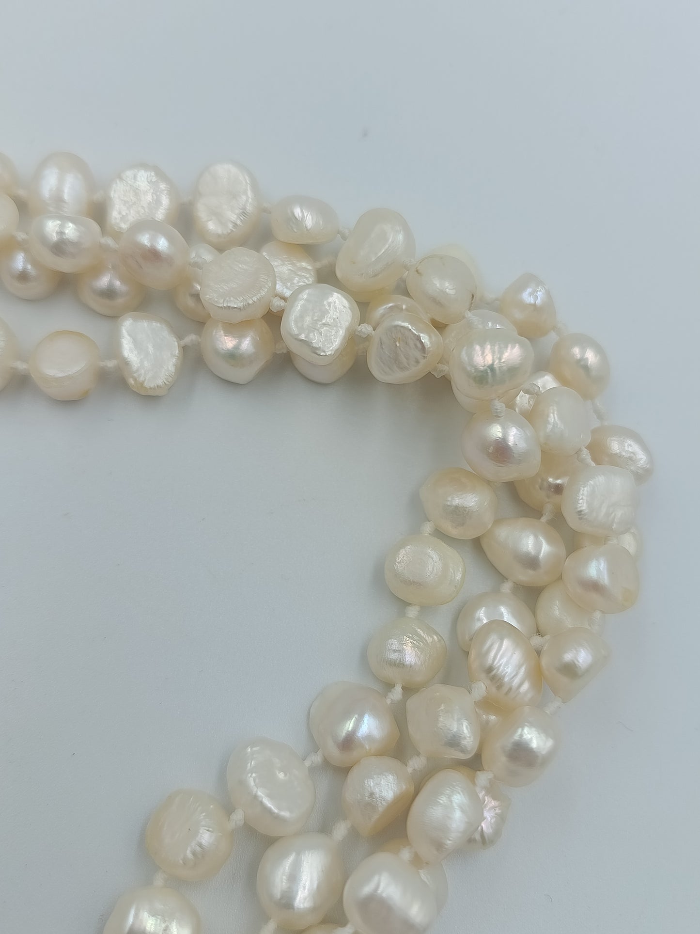 Lange Barock-Perlenkette (Doppelt Tragbar)