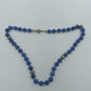 Lapis Lazuli Kette mit 585er Goldverschluss