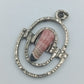 Vintage Silberanhänger mit Rhodochrosit