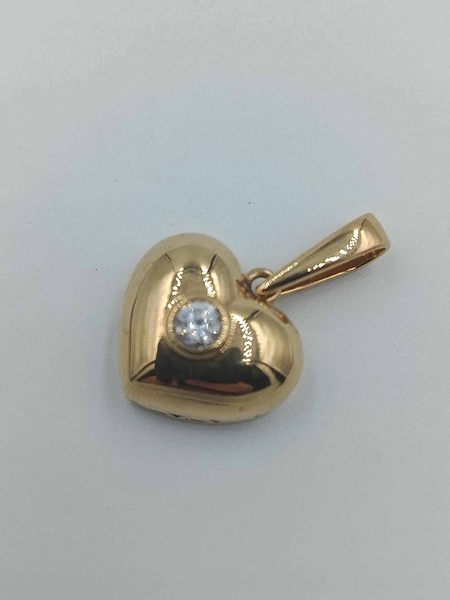 Herzanhänger mit Zirkonia