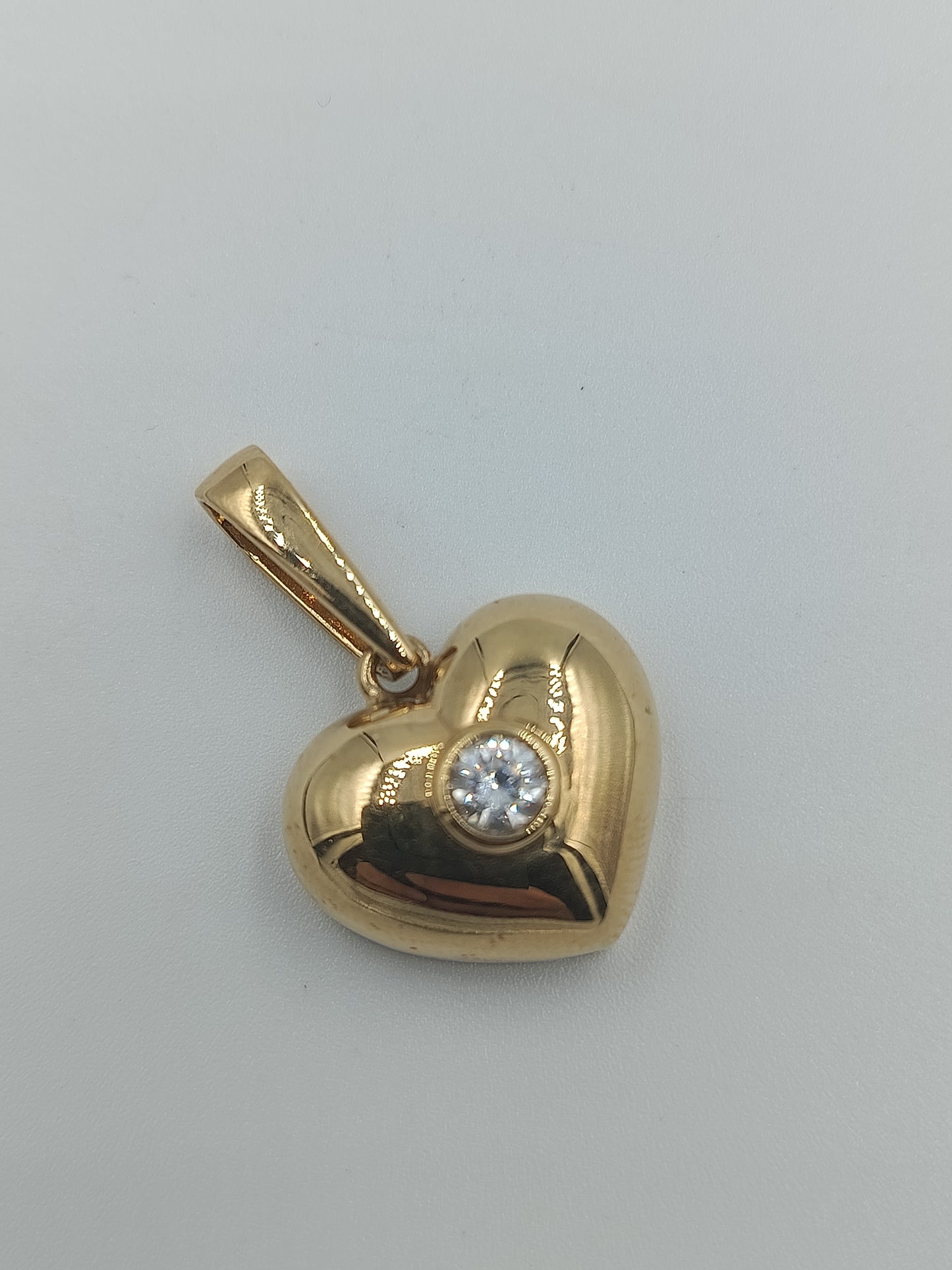 Herzanhänger mit Zirkonia