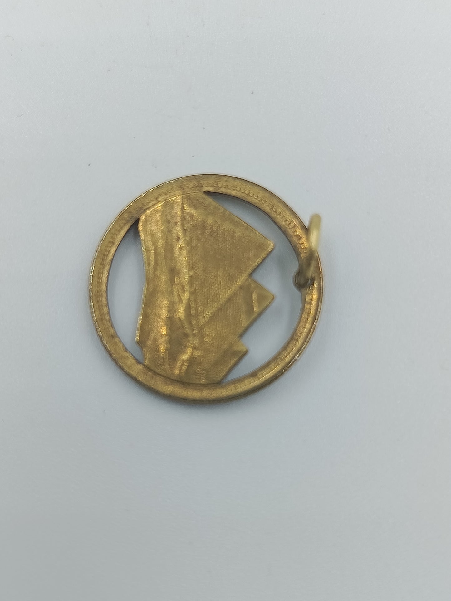 Rundes Anhänger-Medaillon mit Gravur