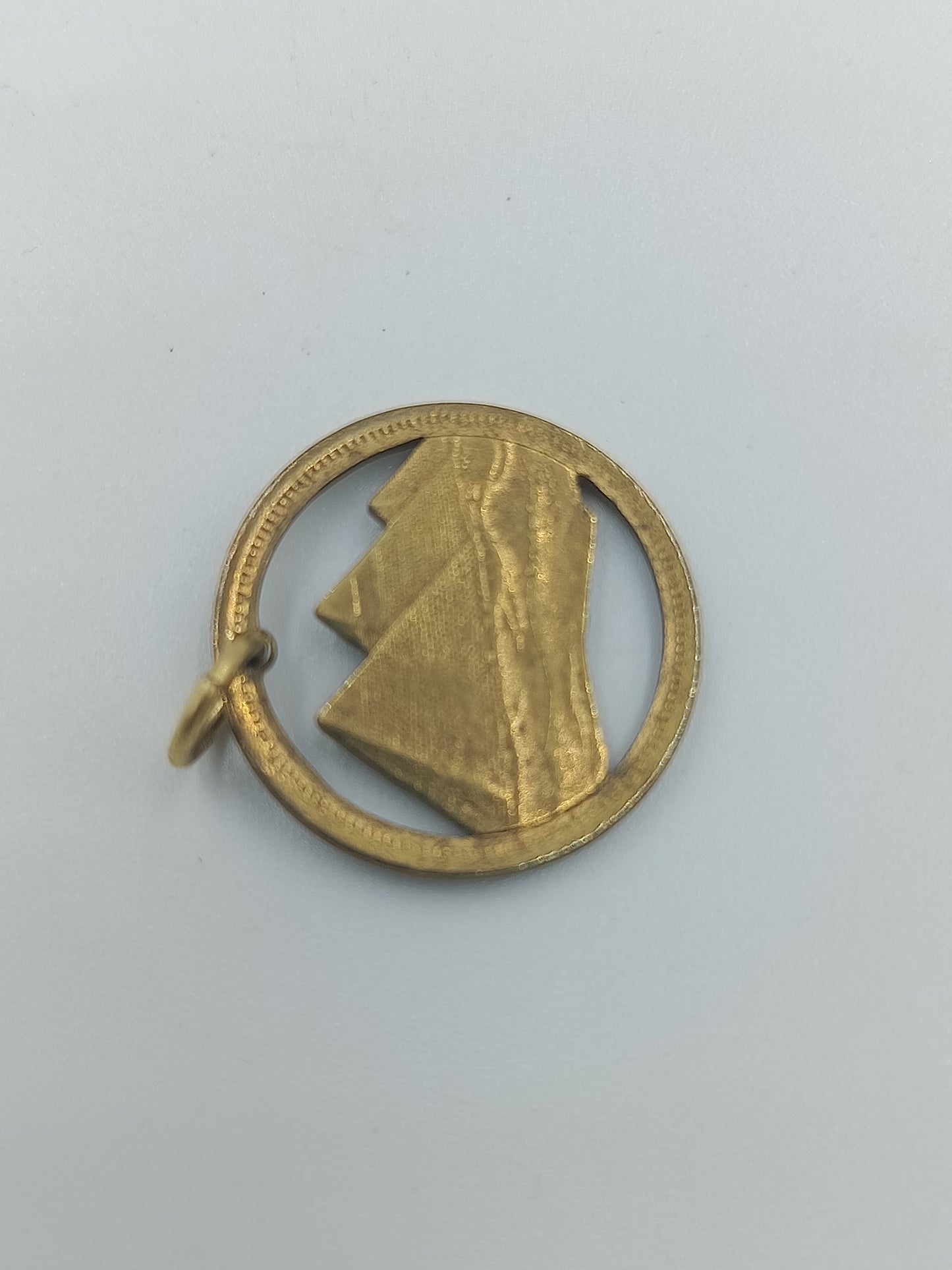 Rundes Anhänger-Medaillon mit Gravur