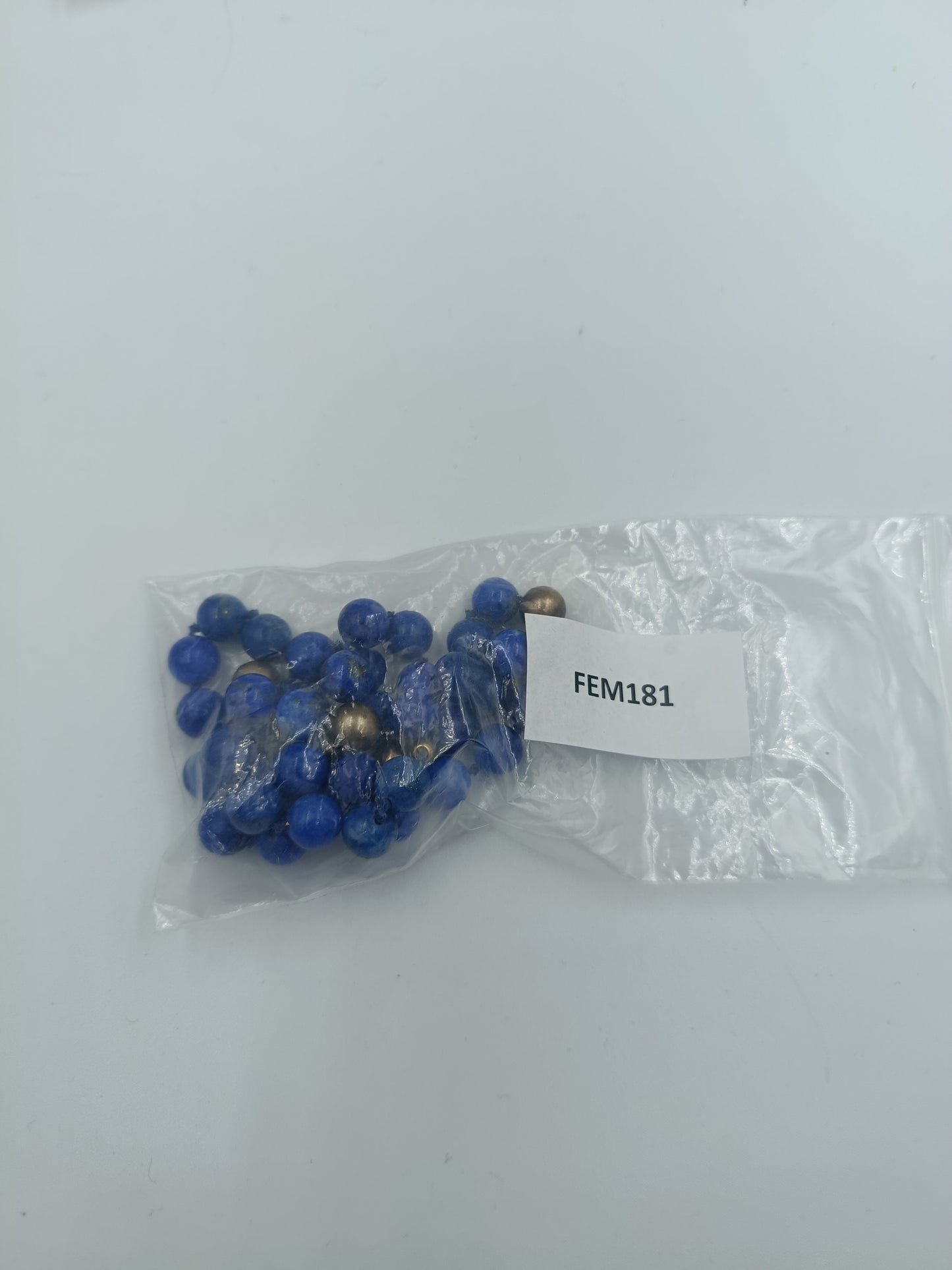 Lapis Lazuli Kette mit 585er Goldverschluss