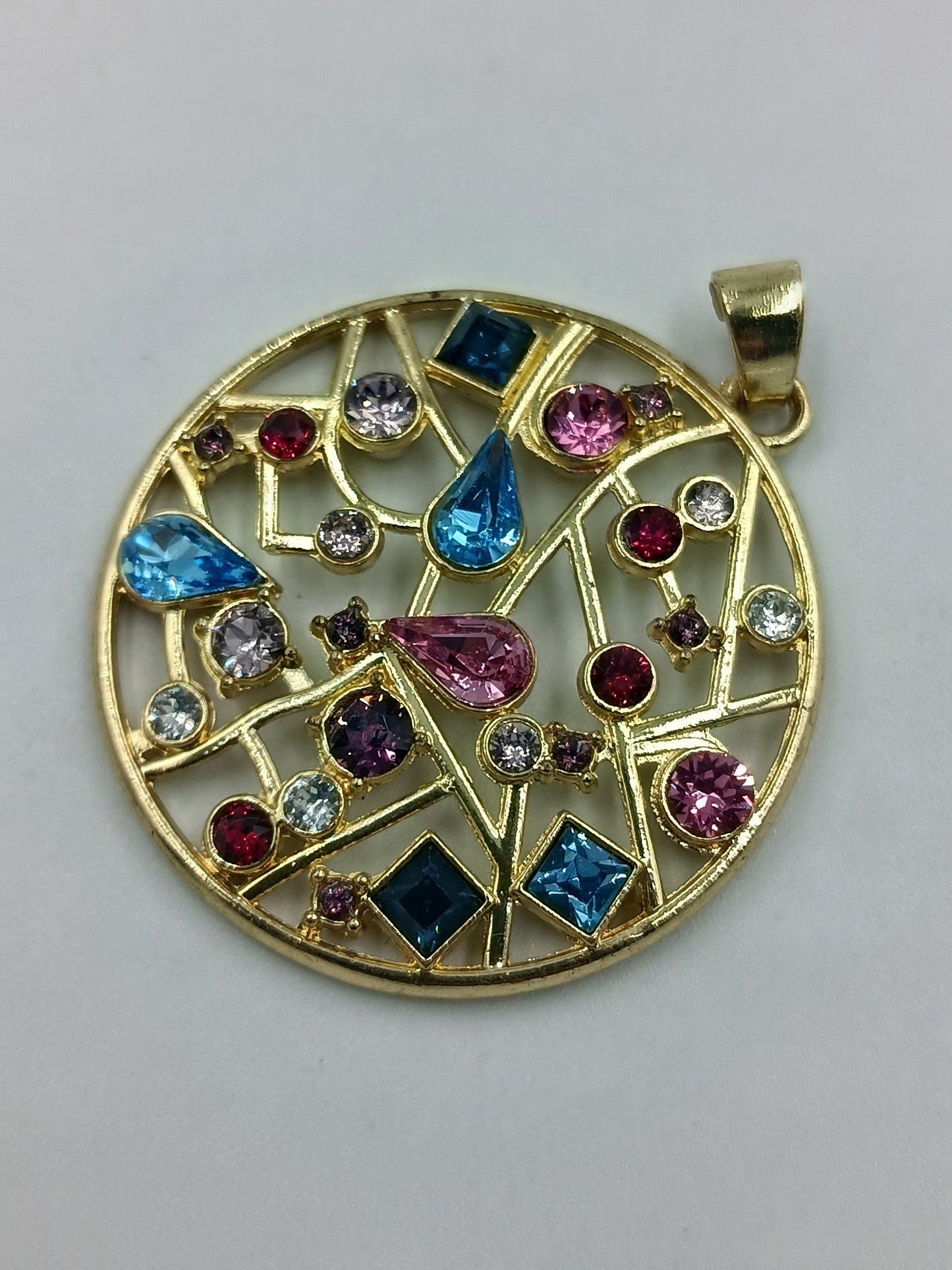 Großer bunter Statement-Anhänger