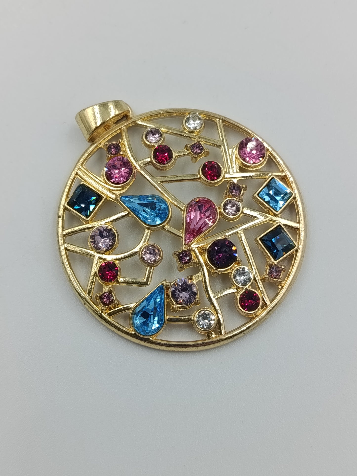 Großer bunter Statement-Anhänger