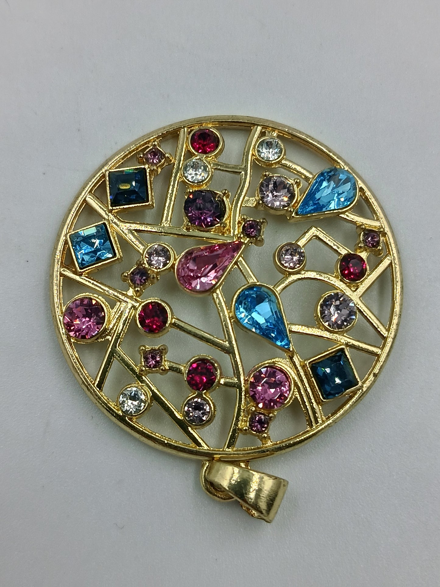 Großer bunter Statement-Anhänger