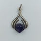 Vintage-Anhänger mit Amethyst-Tropfen