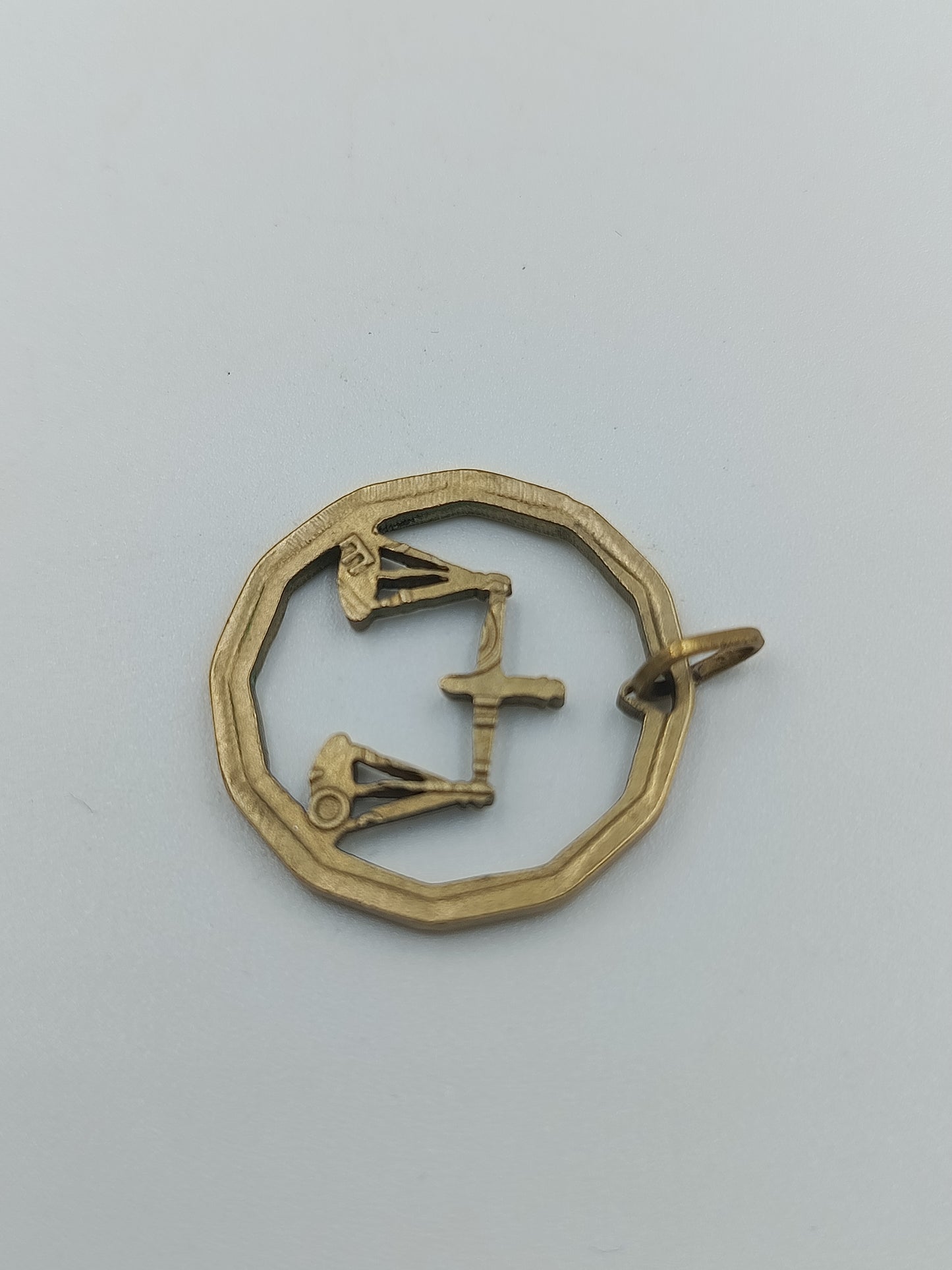 Vintage-Anhänger „Waage“ aus Messing